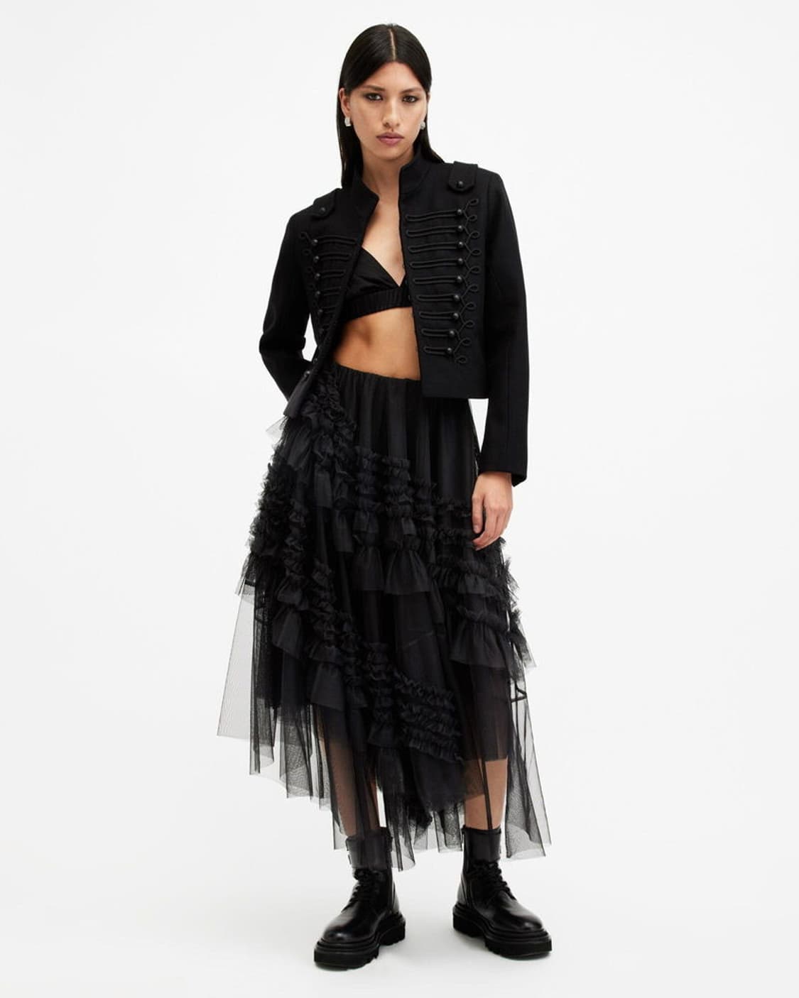 all saints 올세인츠 Jen tulle skirt 블랙  상품이미지1