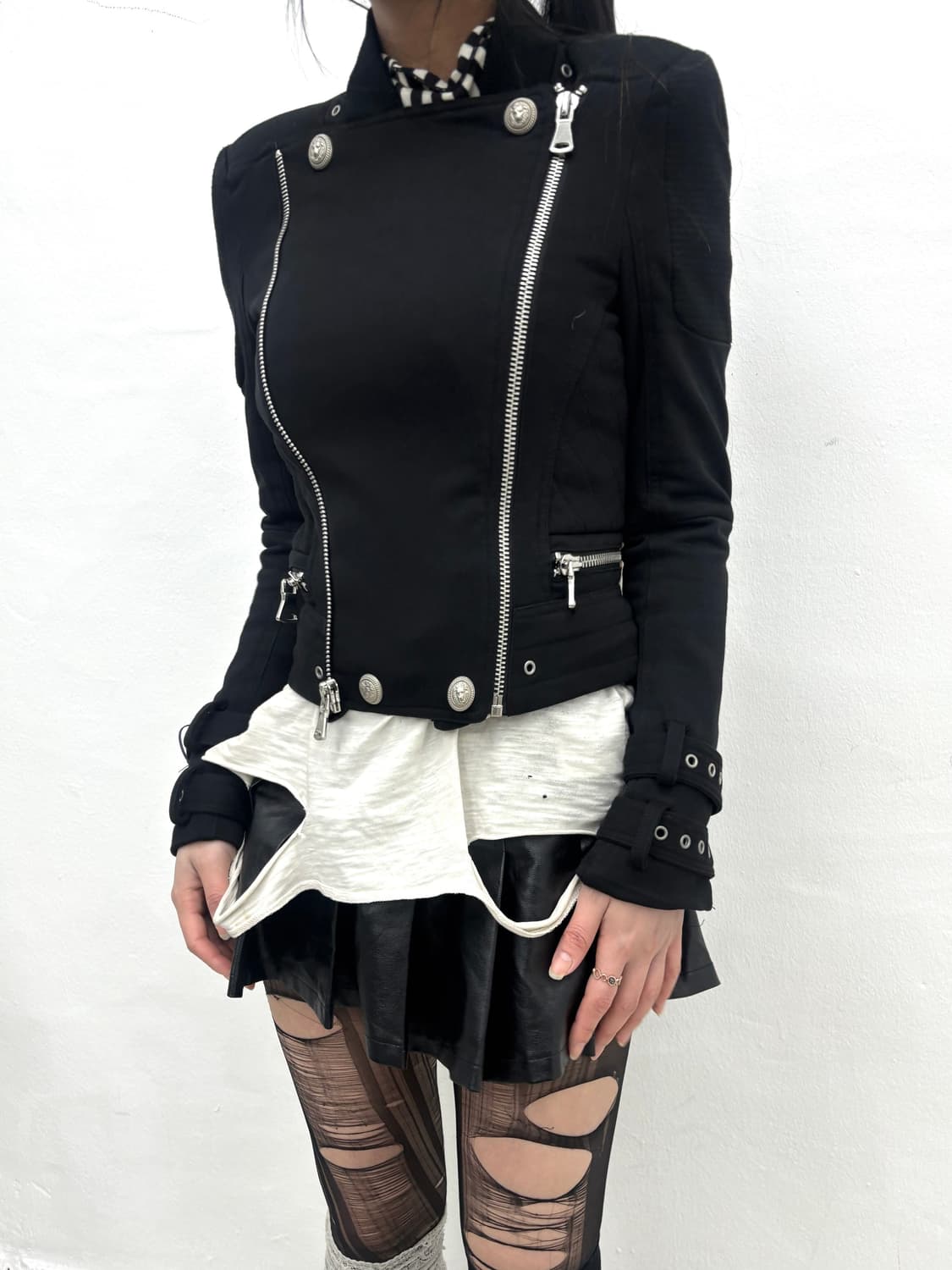 zipper eyelet strap jacket  상품이미지6