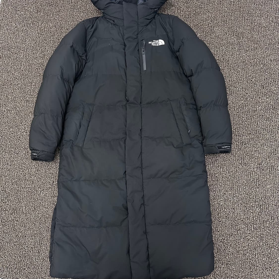 노스페이스 구스다운 롱패딩 블랙 NC1DJ50B 95사이즈 상품이미지1