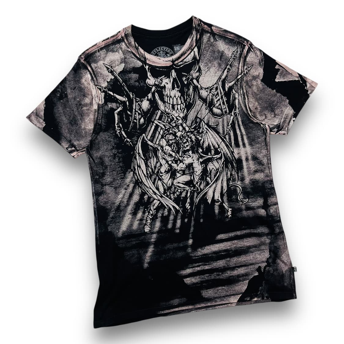Affliction Puppet Master Skull T-shirt 상품이미지3