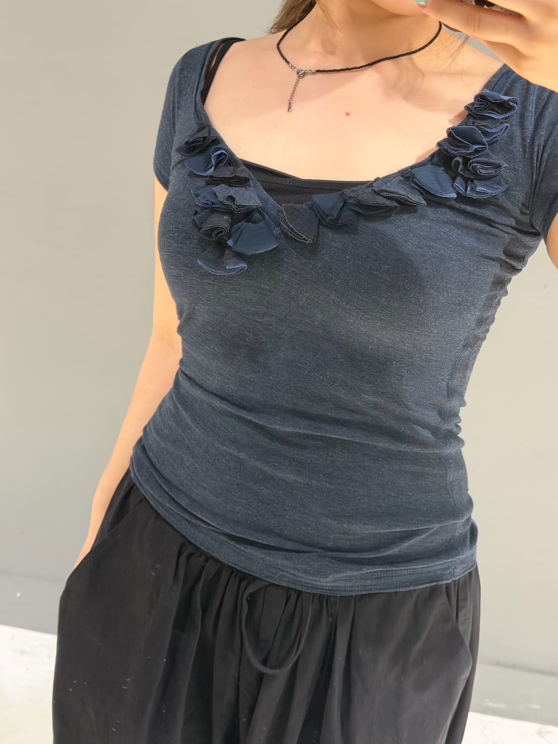 Abercrombie frill lace point tee  상품이미지2