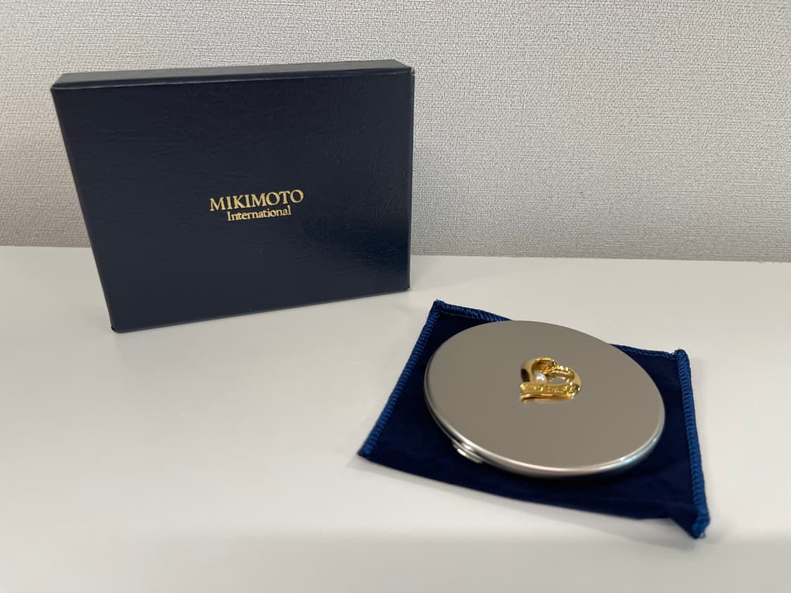 미키모토 오픈 하트 아코야 진주 컴팩트 미러 휴대용 거울 MIKIMOTO 상품이미지1