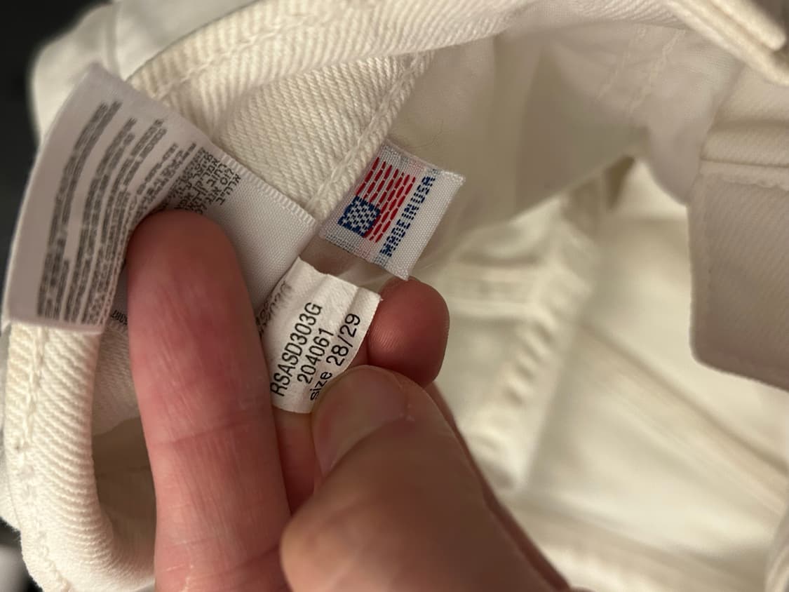 아메리칸 어패럴(American Apparel) 하이웨이스트 데님쇼츠 상품이미지4