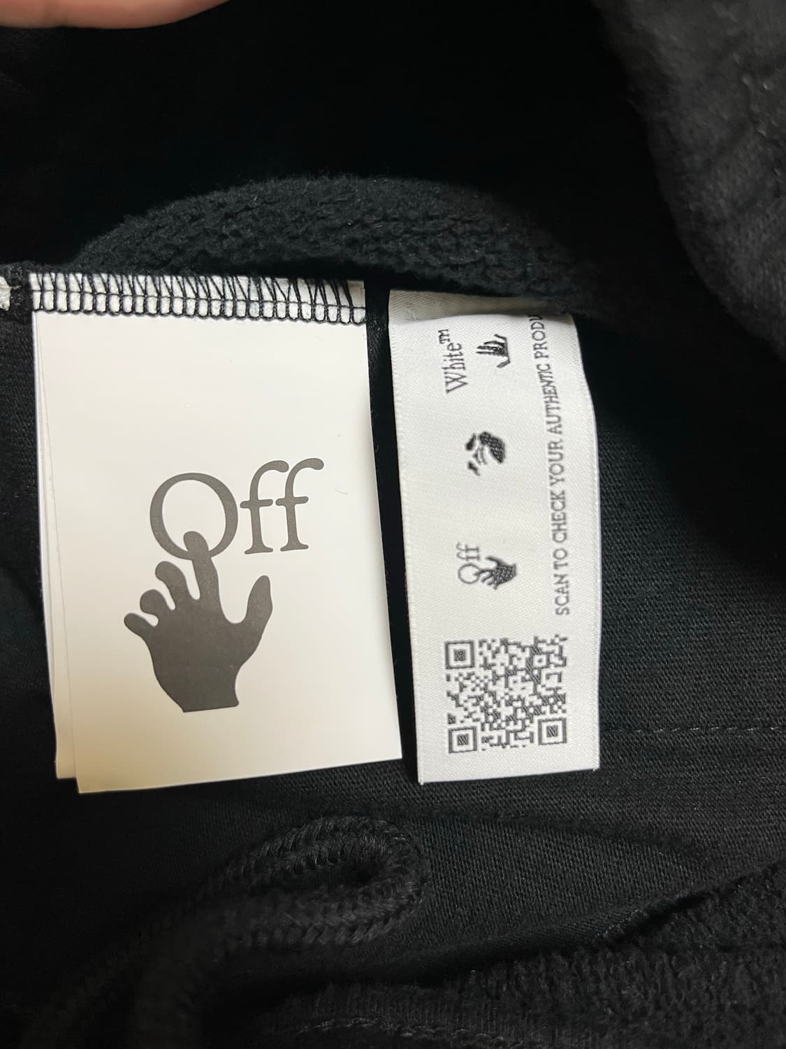 오프화이트 조거팬츠 블랙 S 상품이미지4