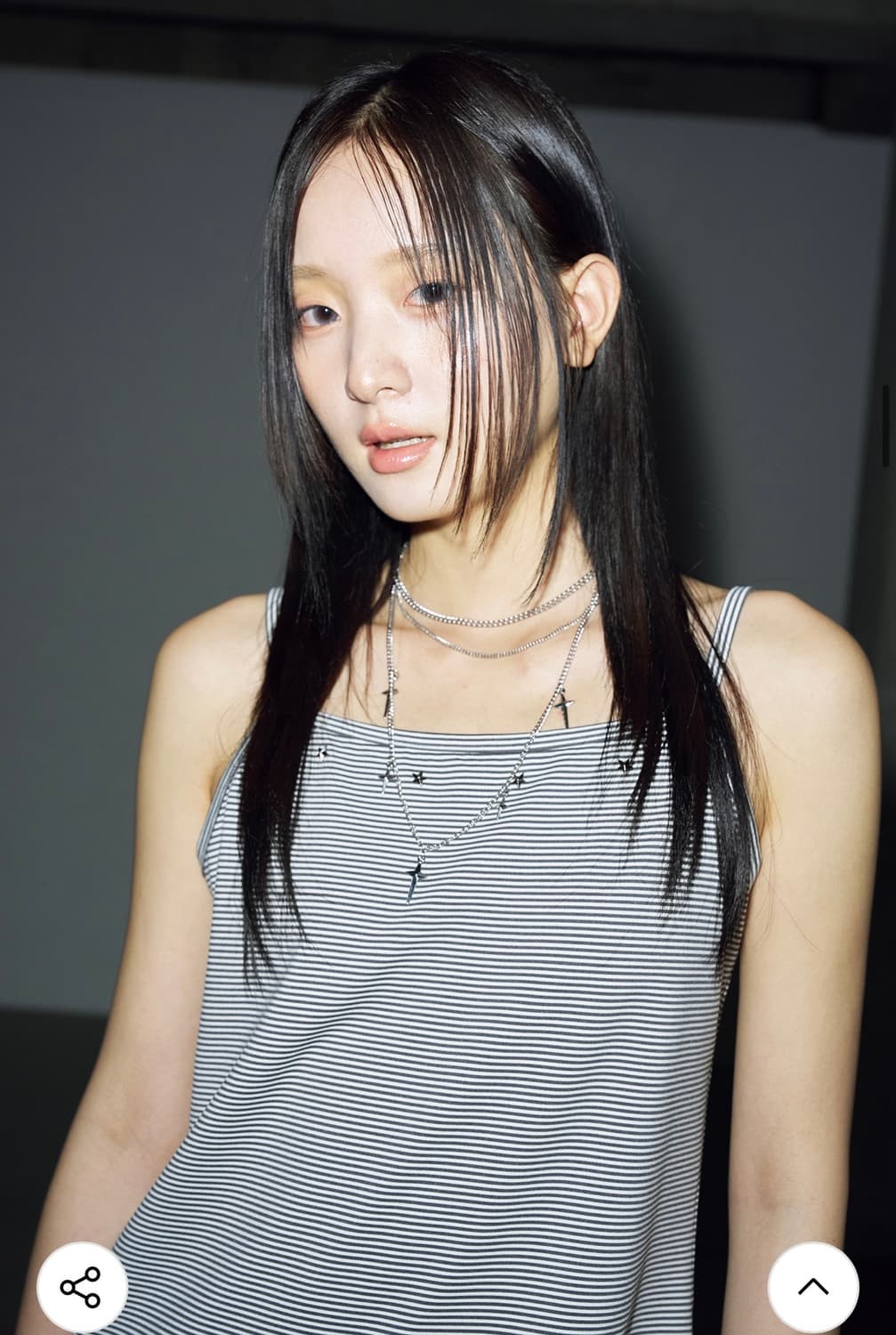 헬레네파리스 쓰리 체인 미니 크로스 네크리스 목걸이 상품이미지3