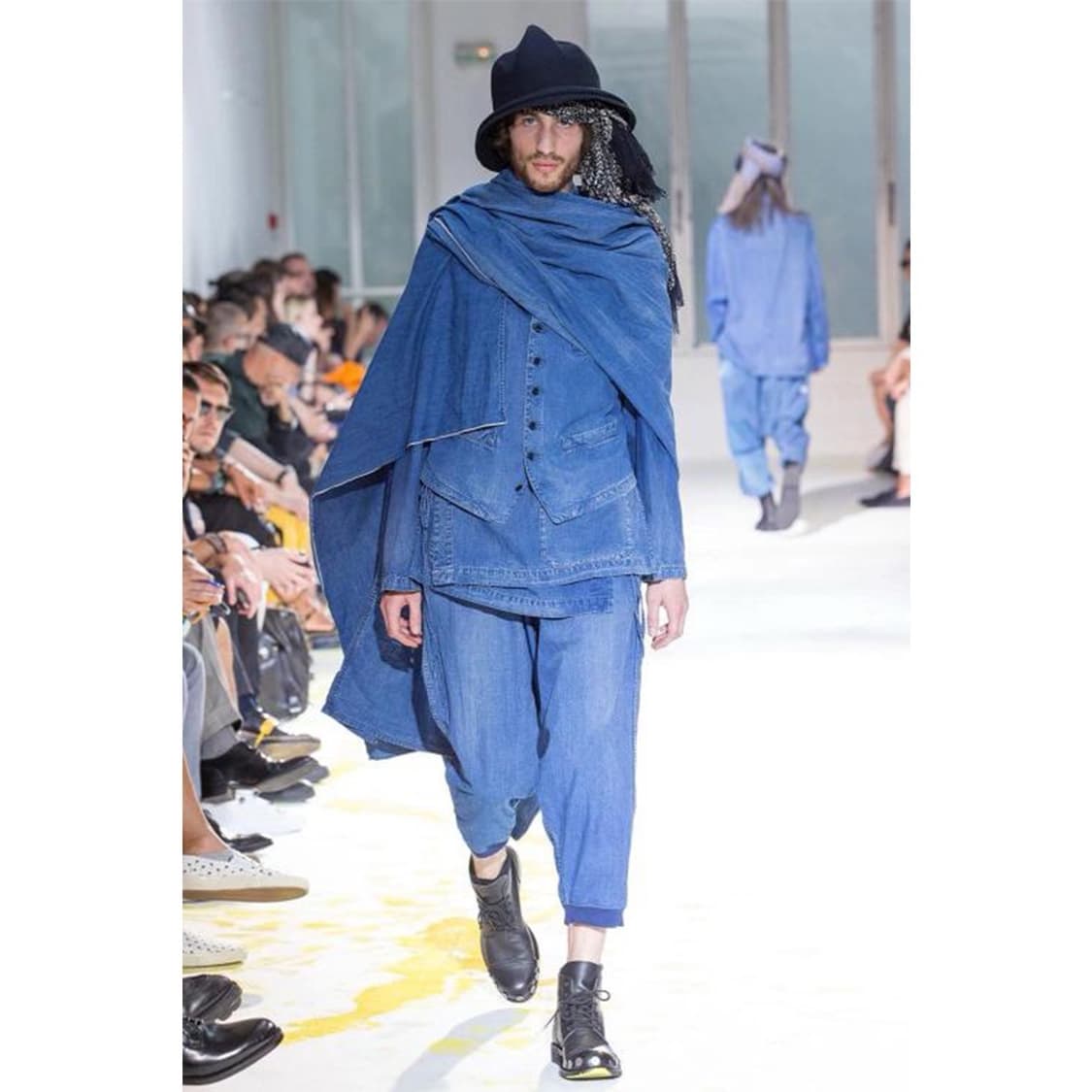 요지야마모토 뿌르옴므 데님 사루엘 팬츠 상품이미지5