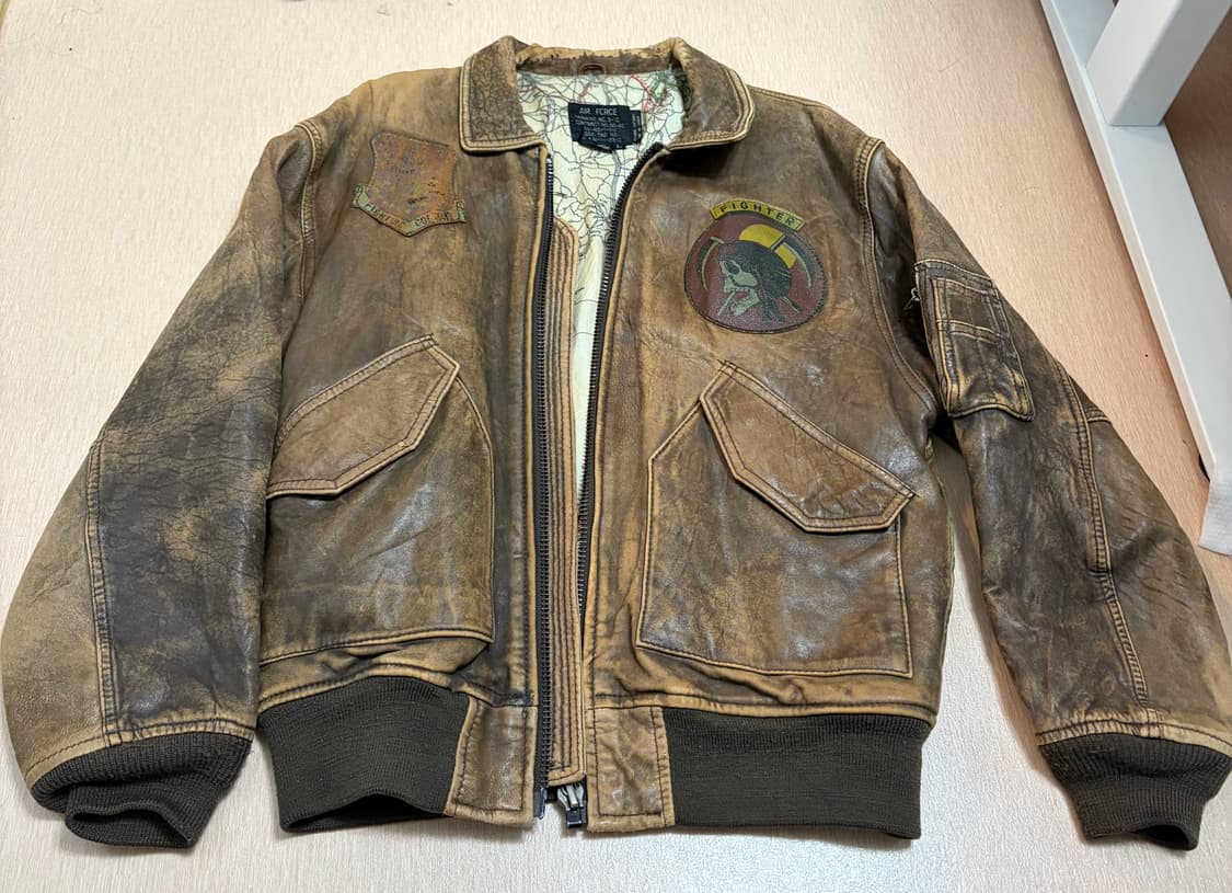 빈티지 가죽자켓 L 상품이미지1