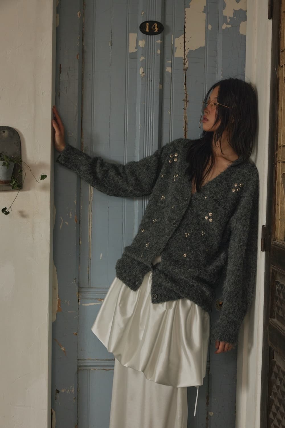 아우어솔티 디스코 스파클 가디건 그레이 상품이미지2