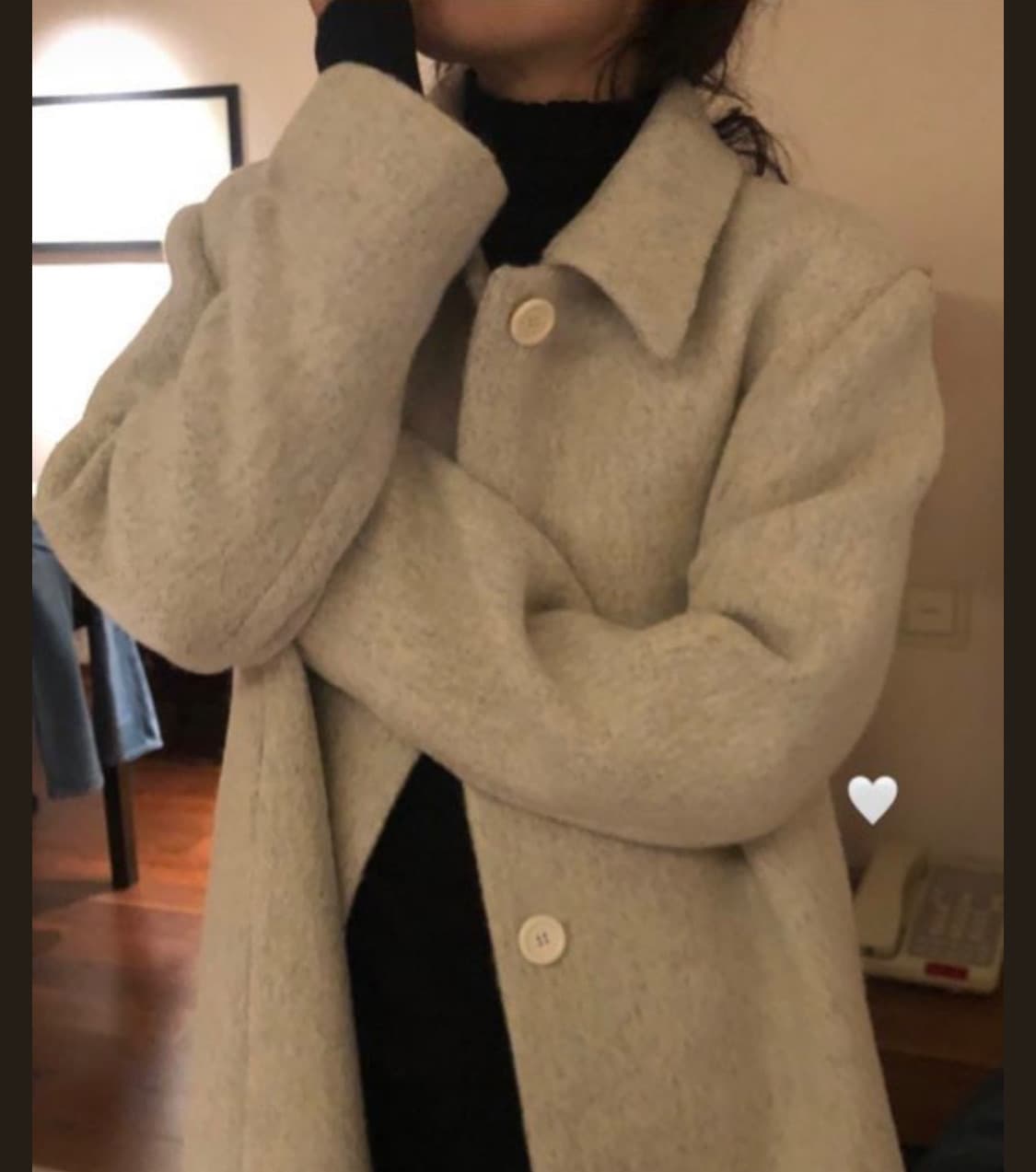 Haag 헤이그 모헤어 하프코트 상품이미지1