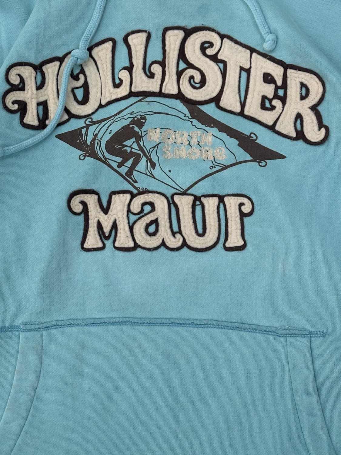 스카이 블루 빈티지 후드티셔츠 일본 오네갸루 팝갸루 보헤미안 그런지 상품이미지4