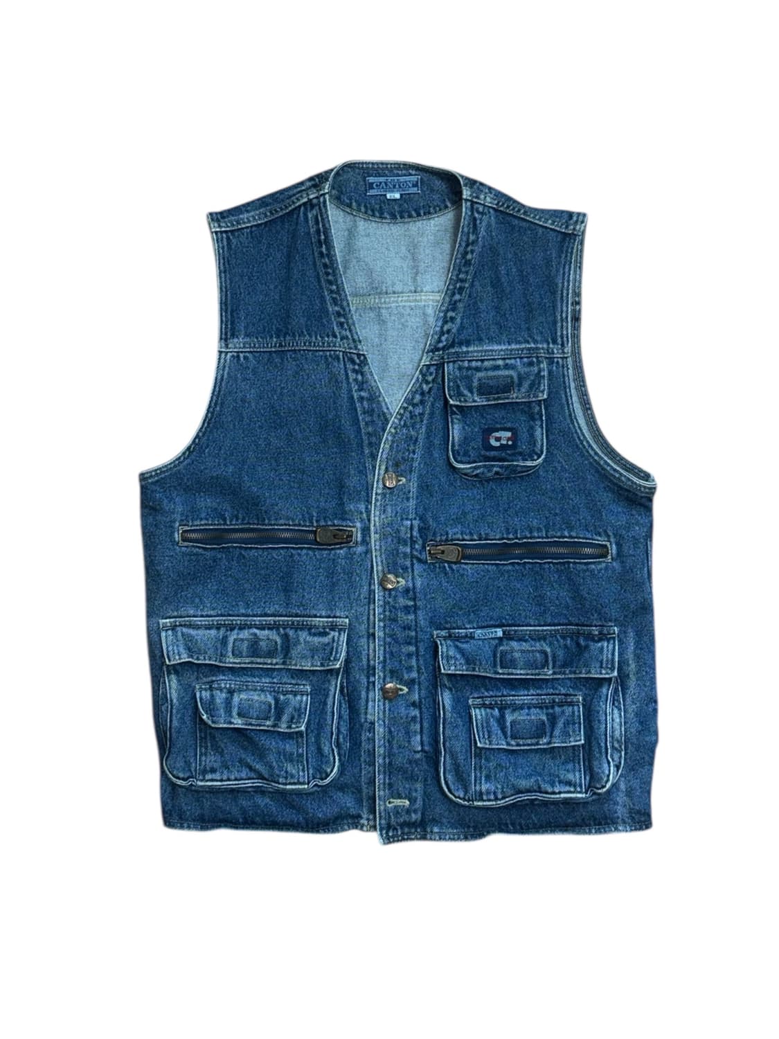 빈티지 피싱 데님 베스트 조끼 상품이미지1