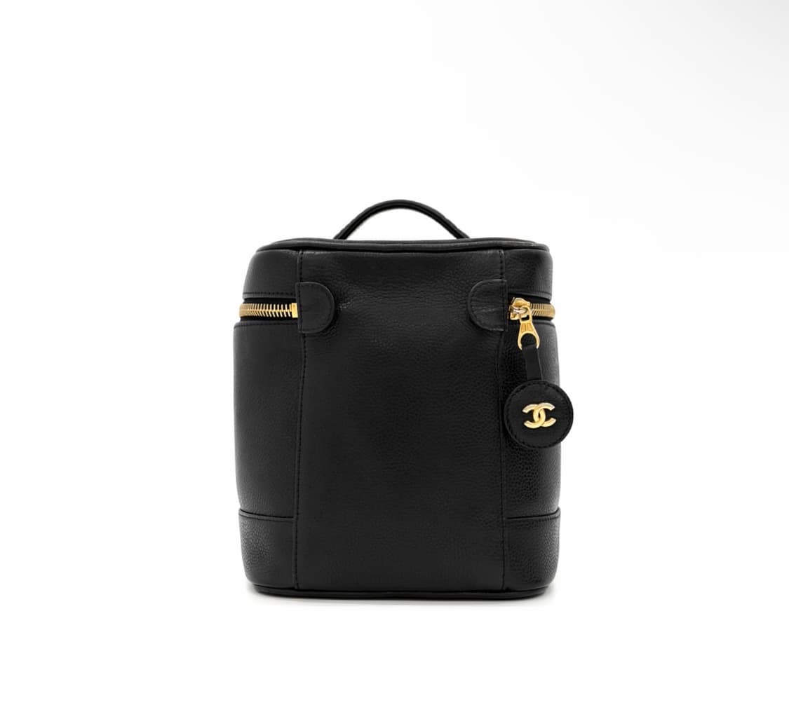 [OS] 샤넬 여성 CC로고 캐비어 탑핸들 코스매틱 파우치 베니티 핸드백 상품이미지3