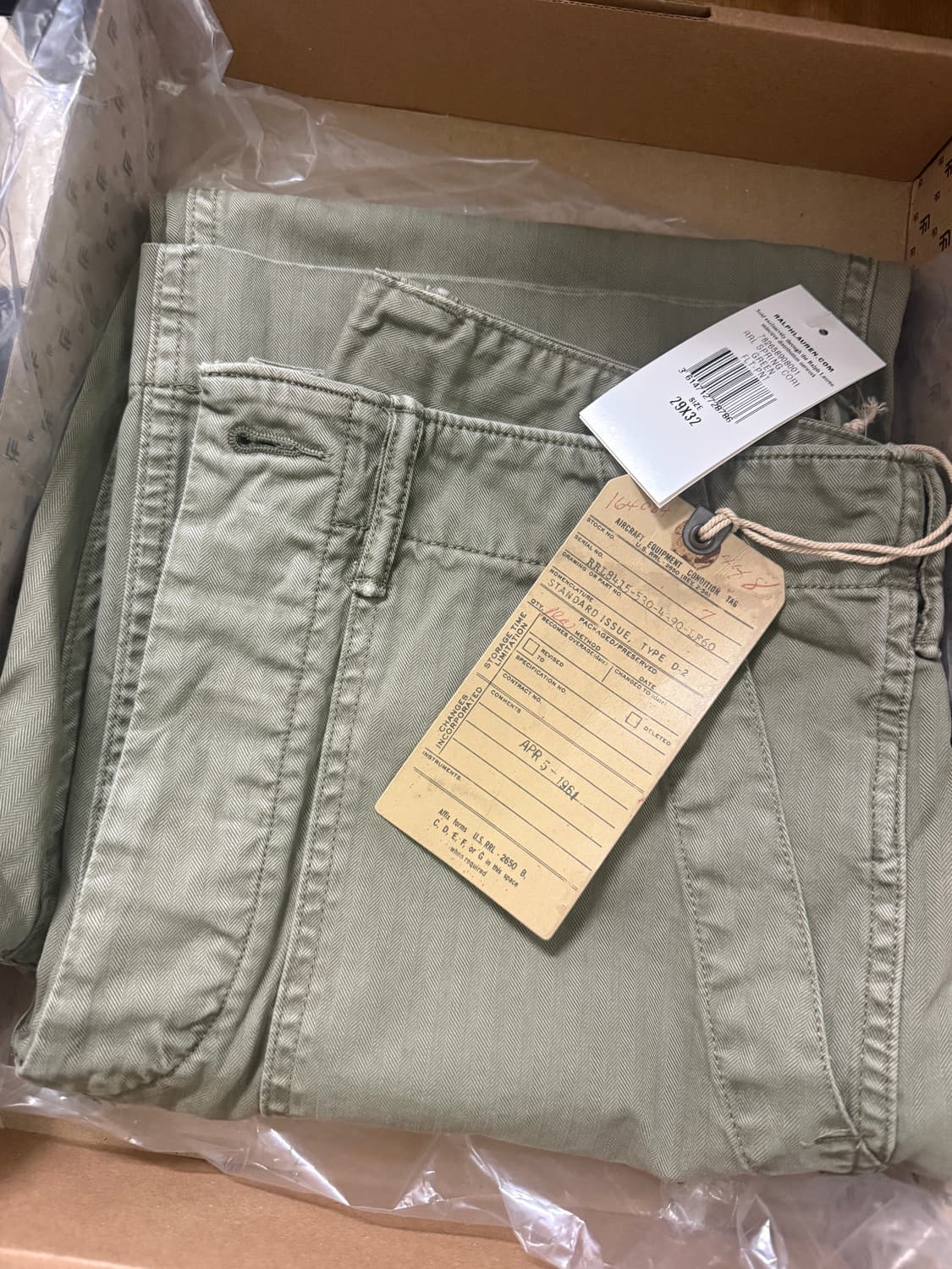 RRL 더블알엘 헤링본 퍼티그 29x32 새상품 상품이미지2