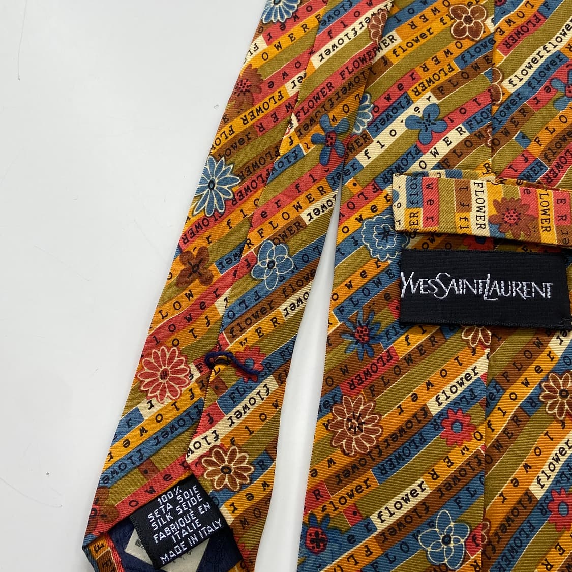 입생로랑(YSL) 플라워 명품 정품 넥타이 상품이미지6