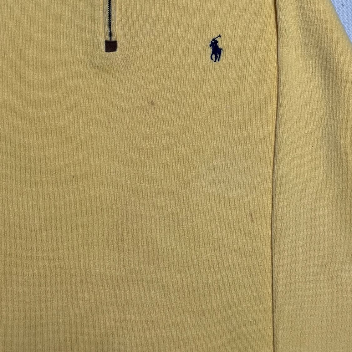 M 폴로랄프로렌 옐로우 반집업 코튼 니트 상품이미지6