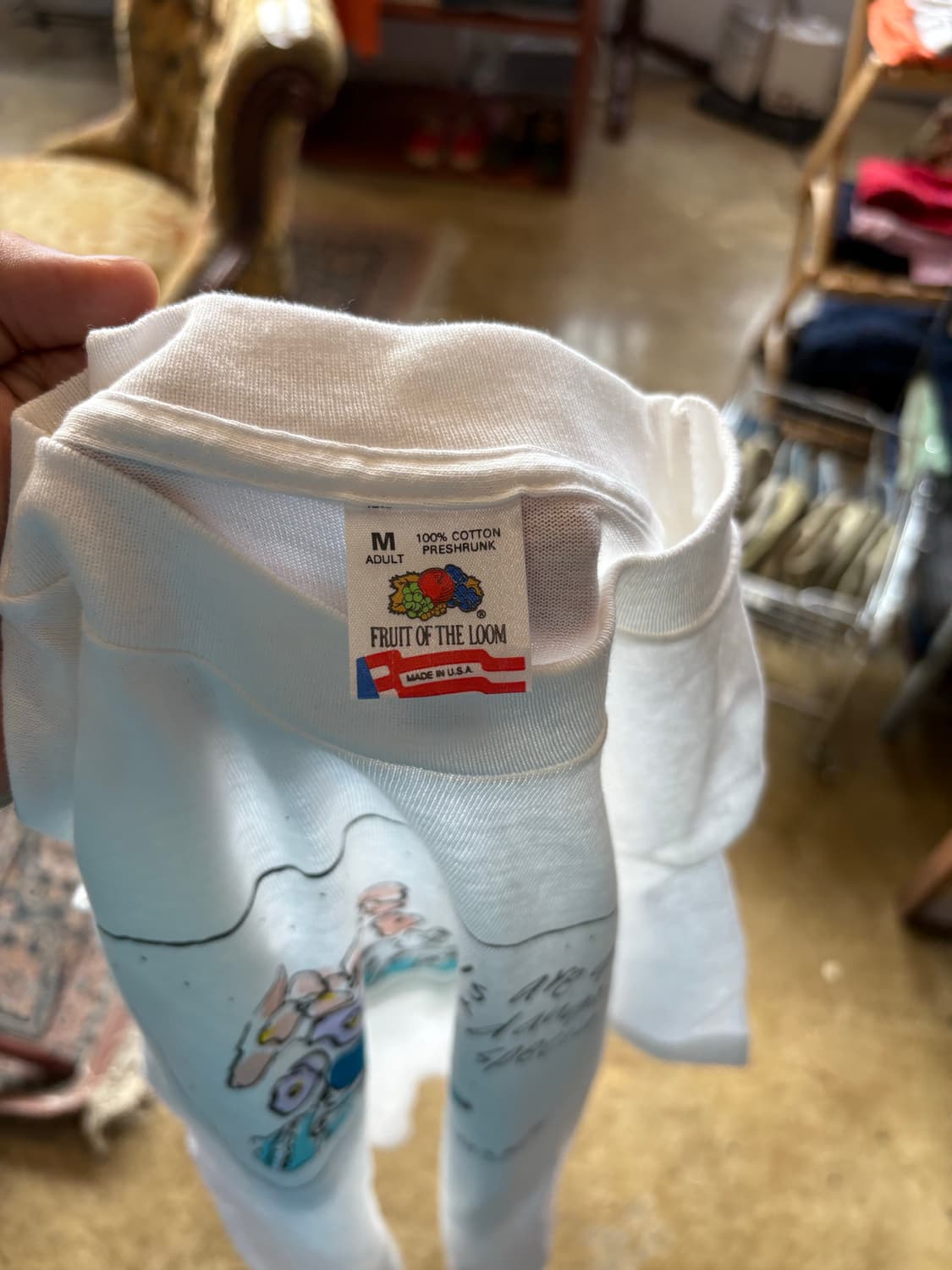 1990s usa 샐리 허스 아트 빈티지 티셔츠 상품이미지4