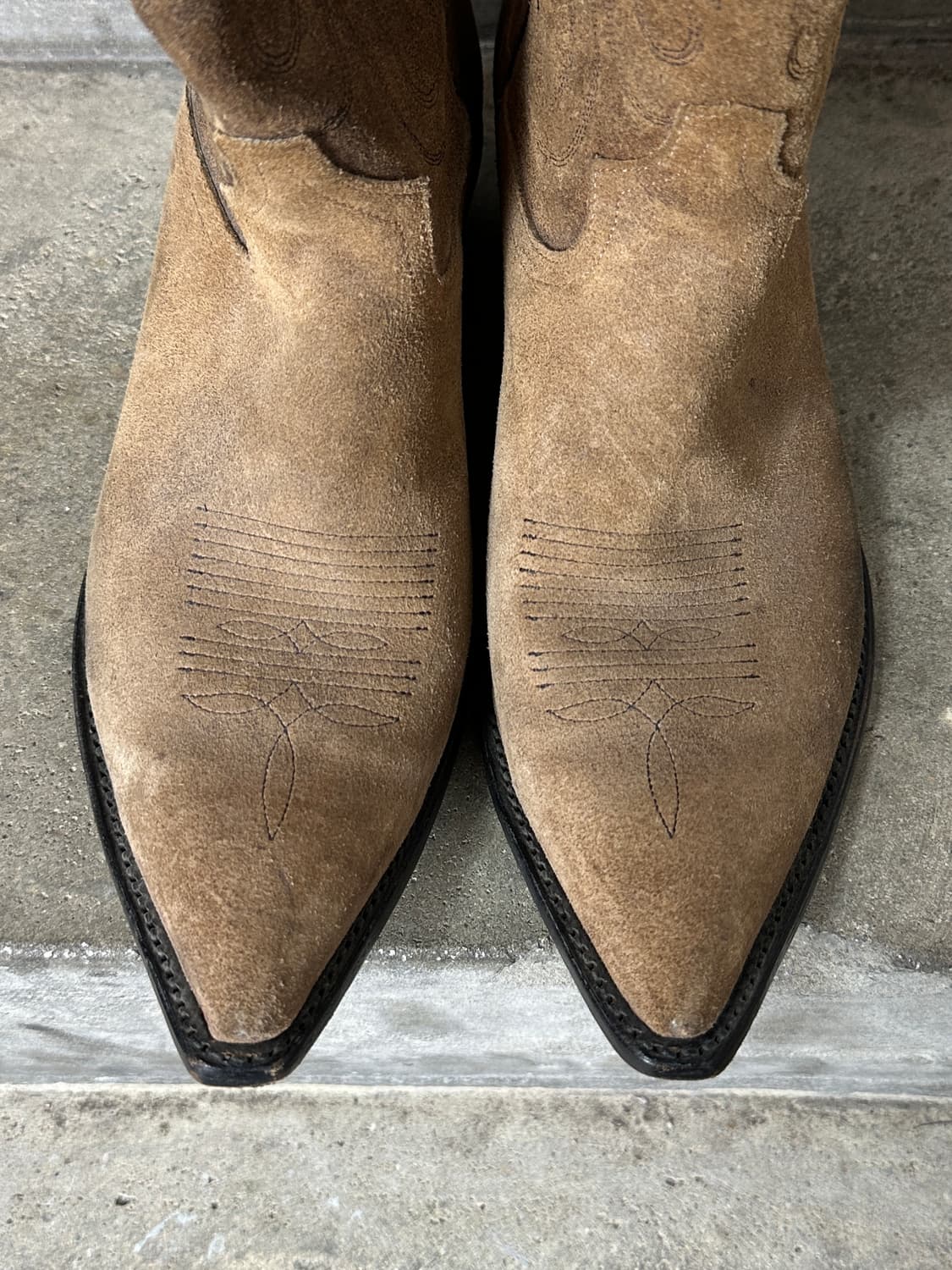 00's OG 토니라마 러프아웃 스웨이드 웨스턴 부츠 카우보이 부츠 상품이미지8