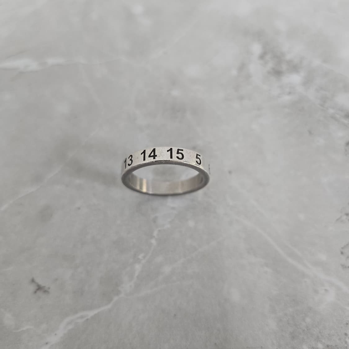 메종 마르지엘라 뉴메리컬 실버 넘버 링 반지 판매 상품이미지6