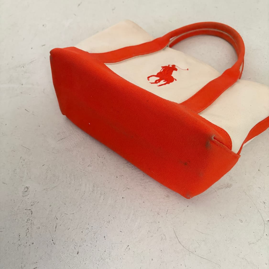 폴로 랄프로렌 빅포니 빈티지 캔버스 토트백 OS 상품이미지4