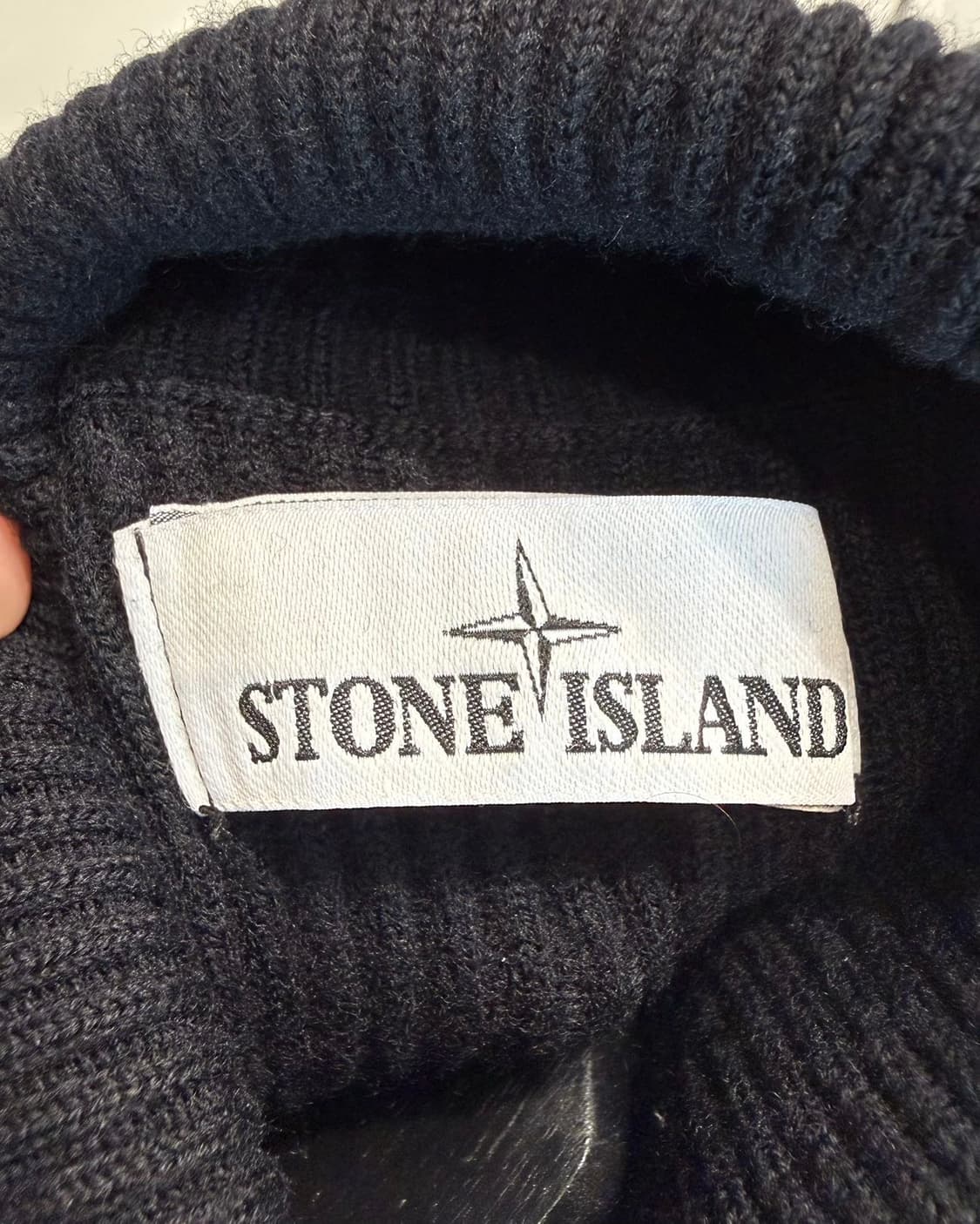 스톤아일랜드 블랙 터틀넥 울 니트  상품이미지8