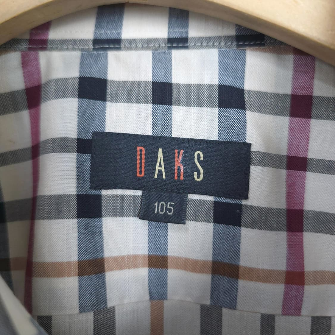 닥스 DAKS 체크 반팔셔츠 105 상품이미지6