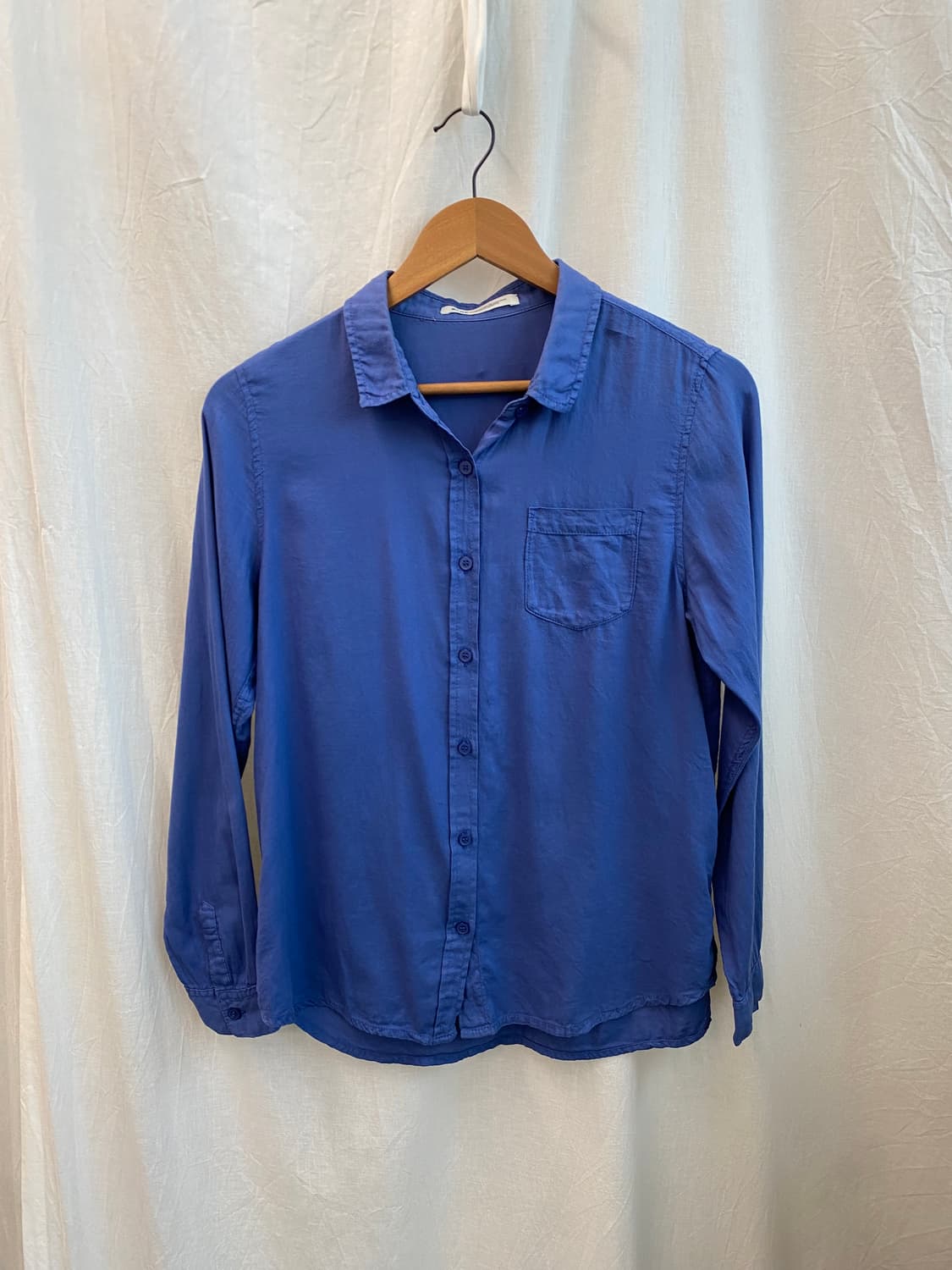 내추럴 블루 면셔츠(M) 상품이미지1