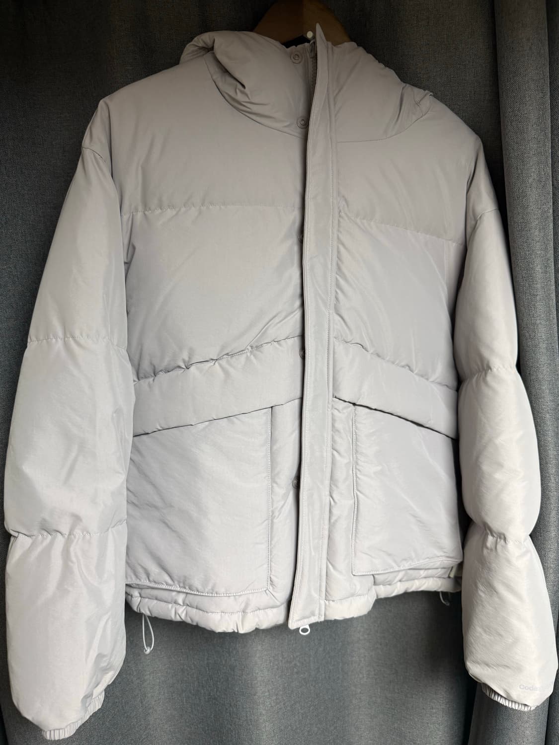 코드그라피 RDS 유틸리티 덕다운 후드 숏패딩_쿨그레이 S 상품이미지2