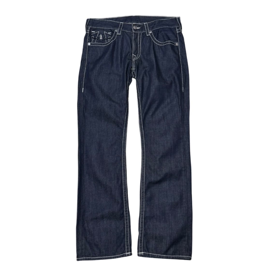 트루릴리전 월드투어 빅로고 스티치 플레어 스트레이트 데님 팬츠 상품이미지4