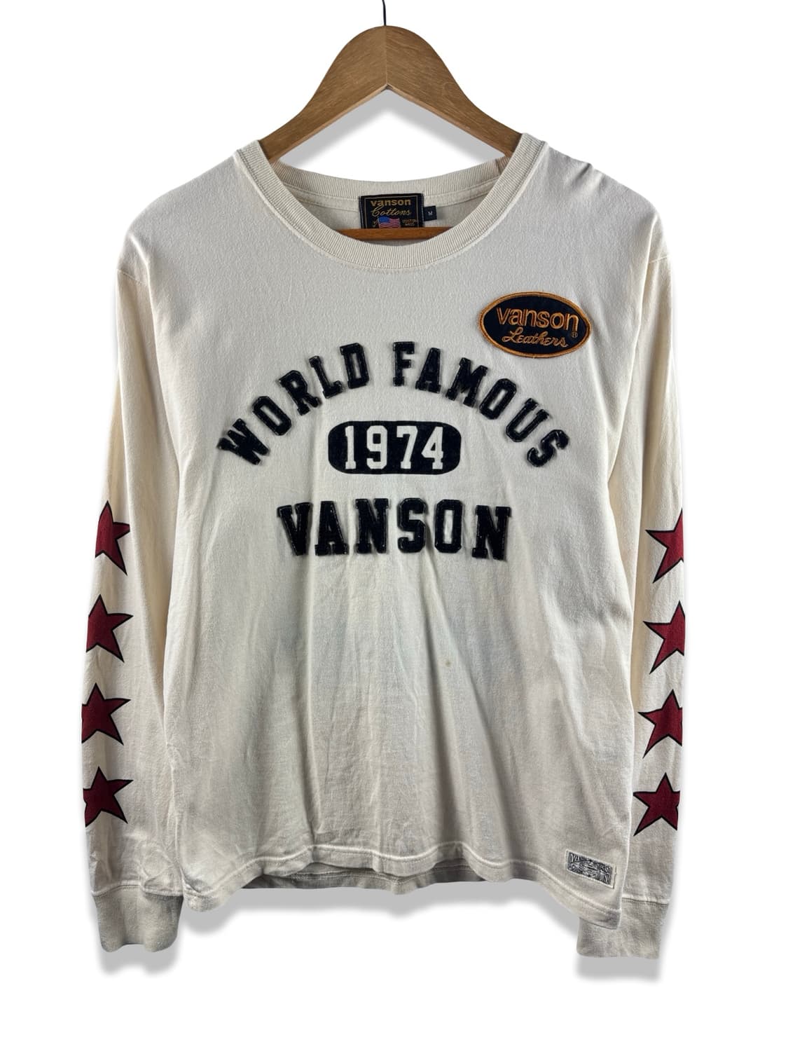 밴슨 40주년 아이보리 스타 프린팅 롱슬리브2316 상품이미지2