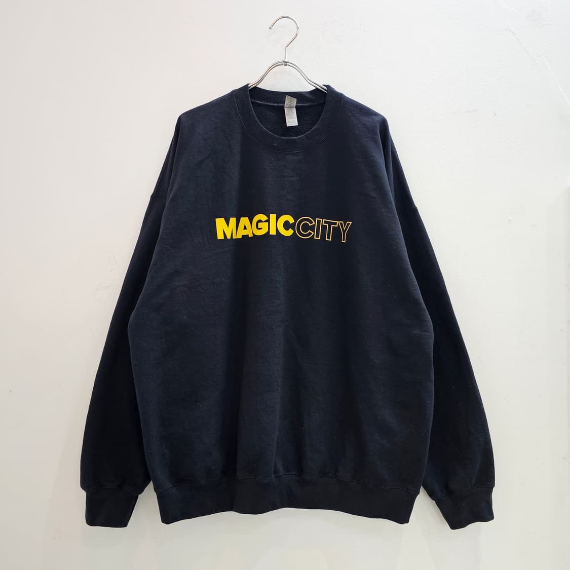 길단 블랙 맨투맨 기모 스웻셔츠 상품이미지1