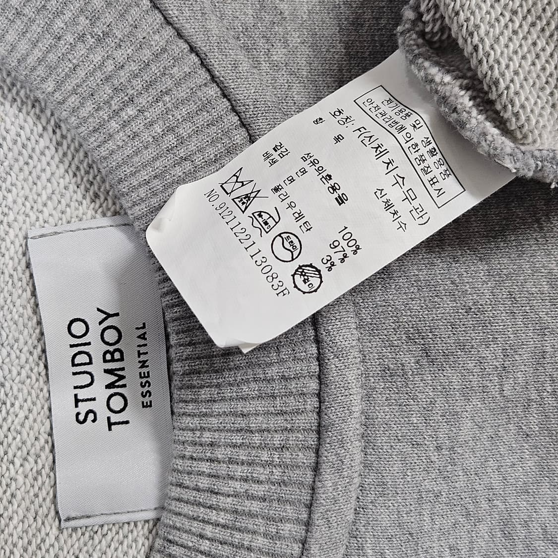 F) 스튜디오톰보이 에센셜 데이지 오버핏 맨투맨 상품이미지5