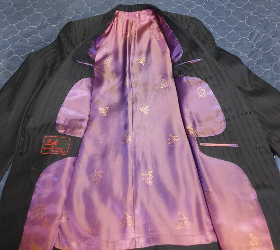 (맞춤정장) 라이프젠틀맨 쿼터 스트라이프 링클프리 울혼방 수트 셋업 상품이미지2