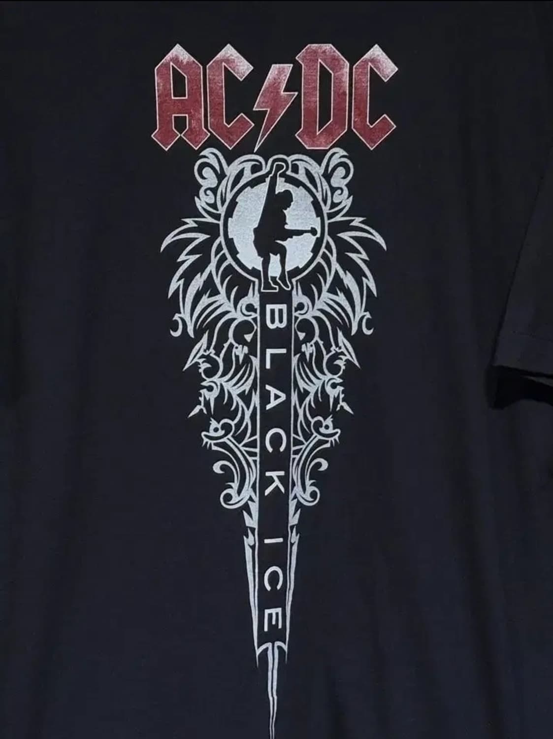 90's roxx ac/dc 블랙아이스 락티셔츠 상품이미지5