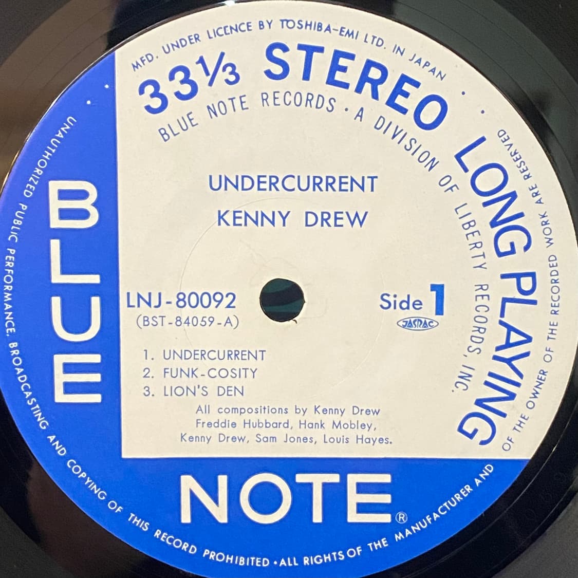 (LP) Kenny Drew - Undercurrent 상품이미지4