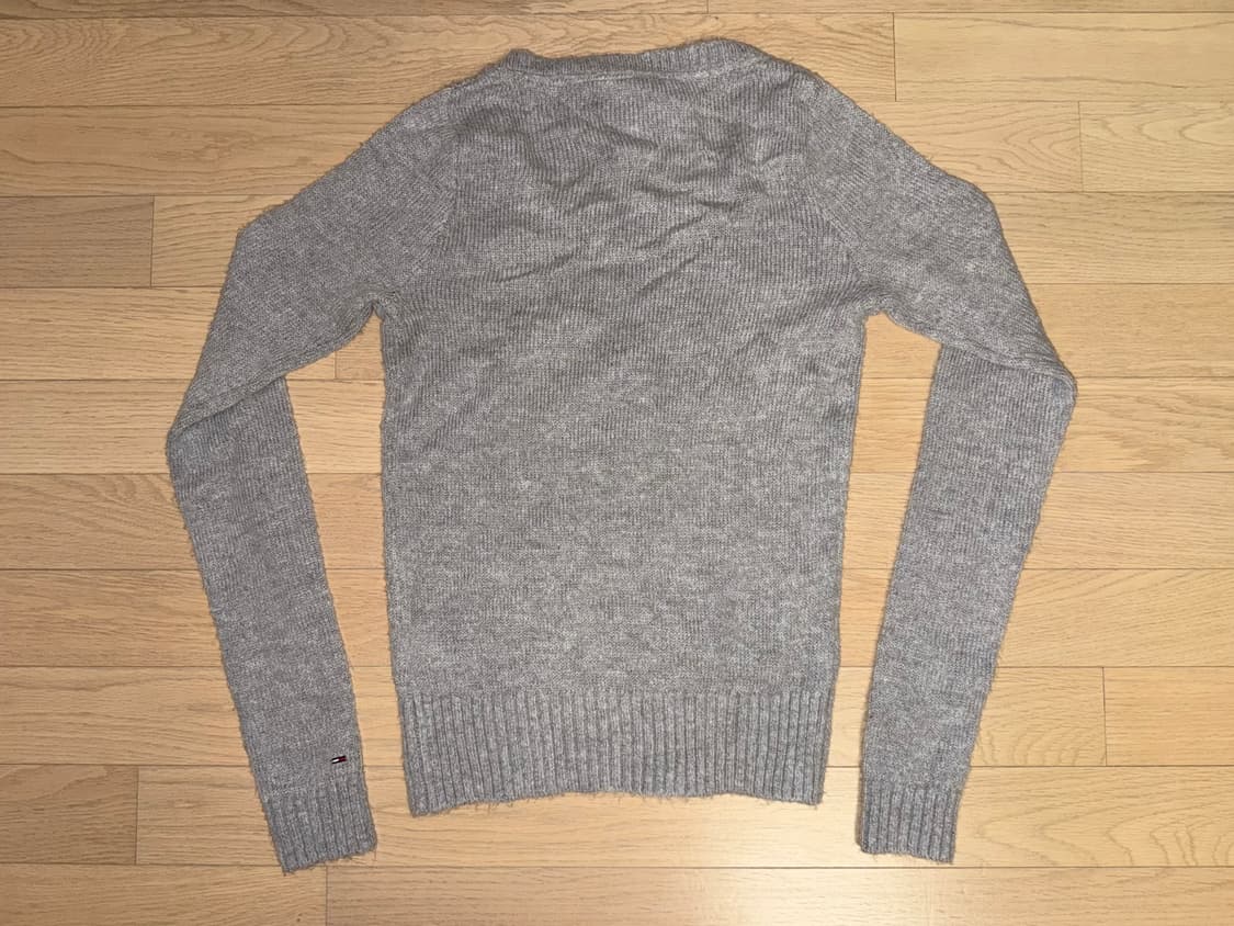 타마힐피거 데님 여성 성조기 니트 (그레이) S 상품이미지2