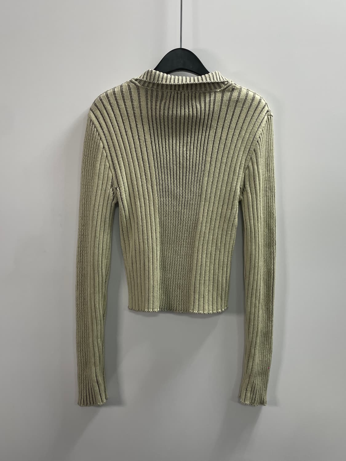 마뗑킴 골지 오픈카라 니트 가디건 (on.614) 상품이미지3