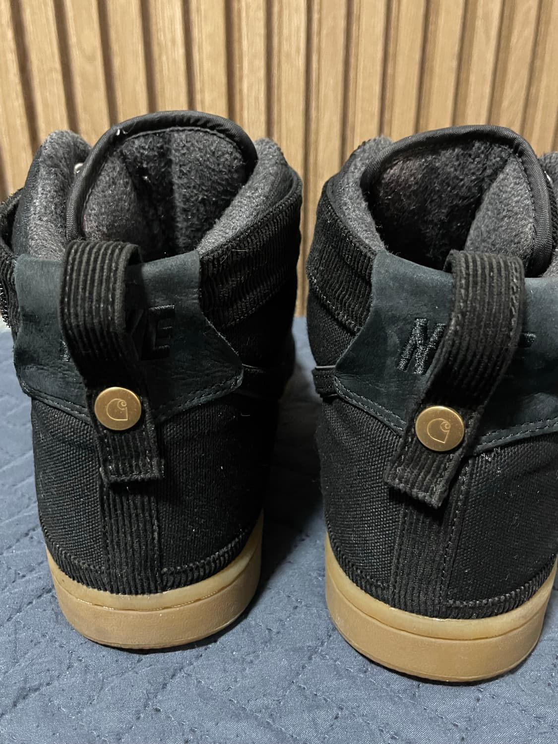 나이키 x 칼하트 반달 하이 슈프림 블랙 260mm 상품이미지2