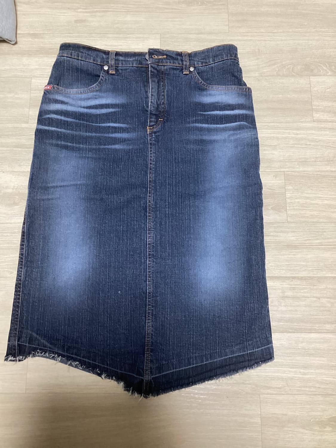 청치마 미디스커트 denim midiskirt 상품이미지6