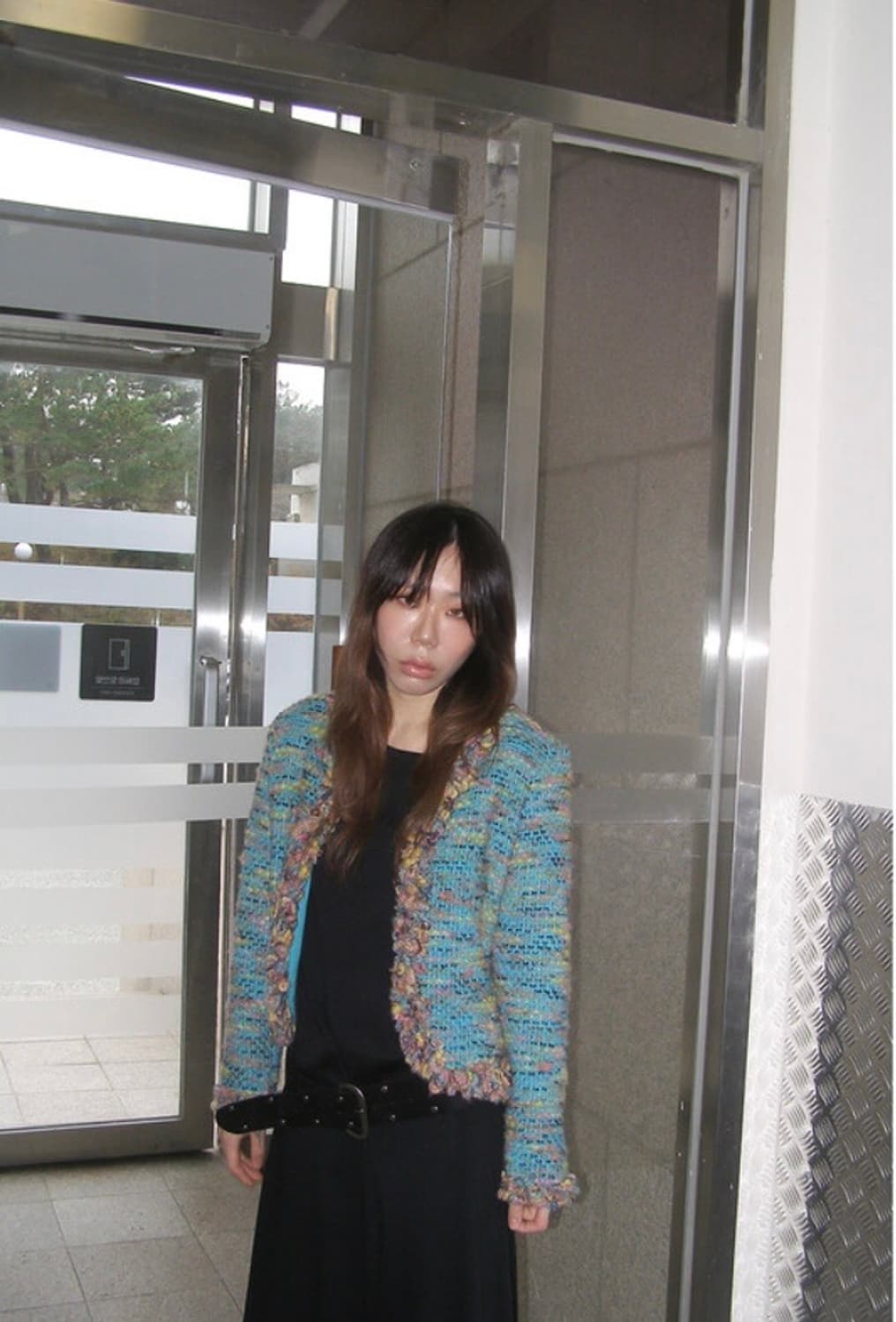 김프티 보트넥 져지 맥시 드레스 상품이미지3