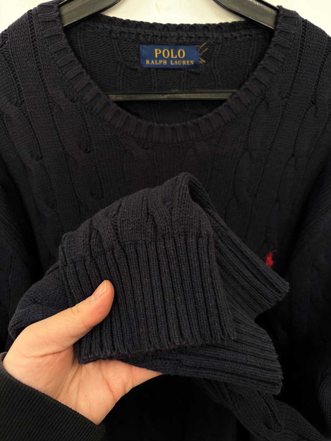 폴로랄프로렌 울 케이블니트 상품이미지3