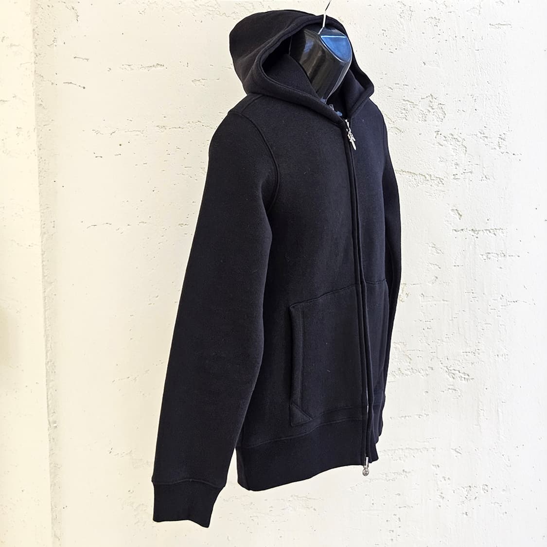 [M] 크롬하츠 말발굽 레더패치 후드집업 자켓 블랙 B1229J355 상품이미지2