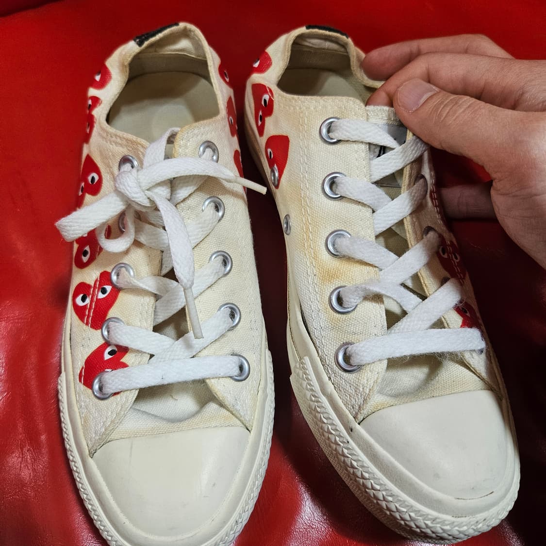 (일본판) 꼼데가르송 x 컨버스 스니커즈 220size 상품이미지7