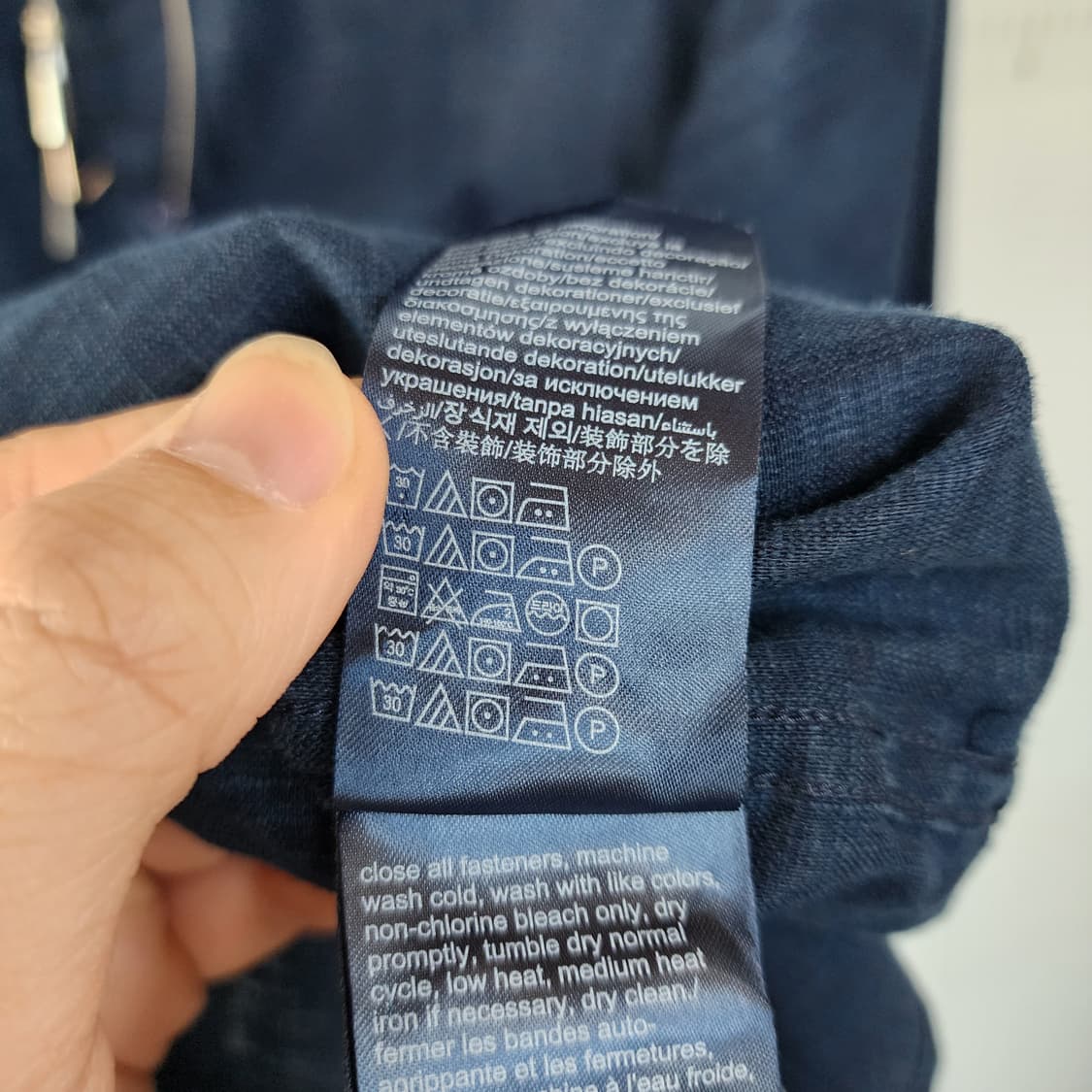 타미힐피거 긴팔 셔츠 네이비 상품이미지6