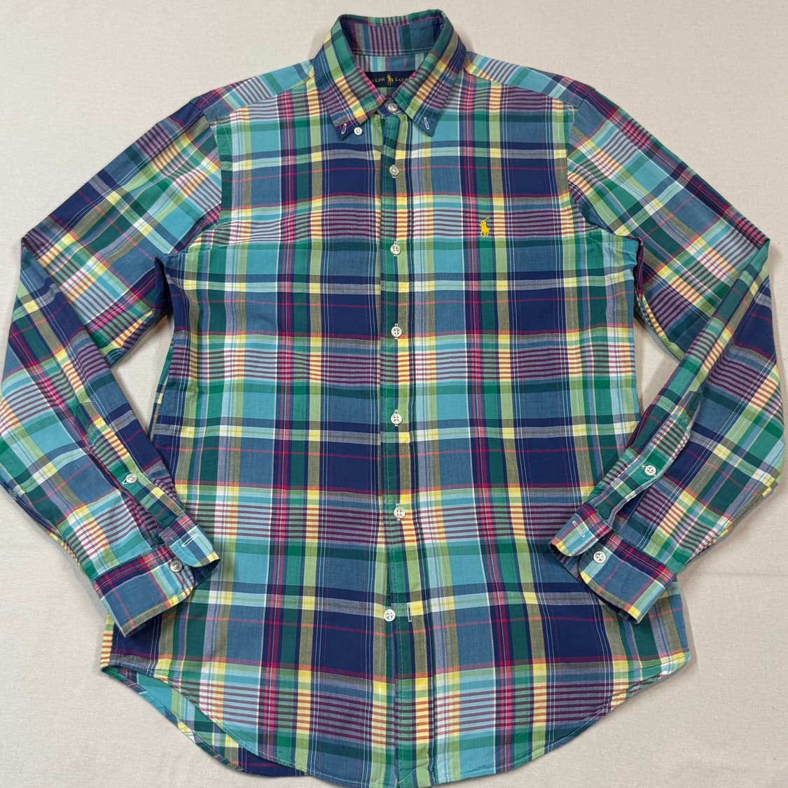 S) 폴로 랄프로렌 클래식핏 체크 반팔 셔츠 상품이미지2