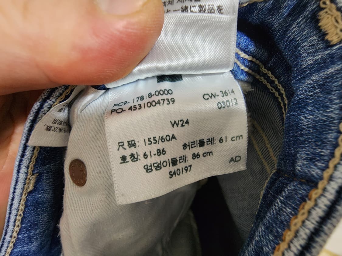 (24)여성 리바이스 보이프렌드핏 빈티지 워싱 데님 팬츠 상품이미지5