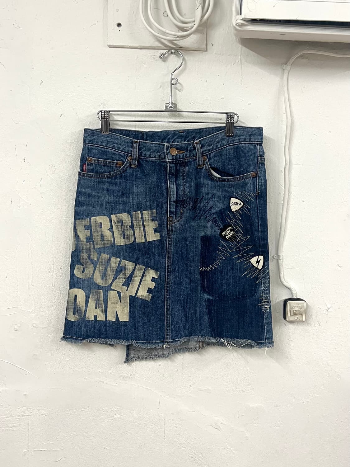 히스테릭 글래머 90s 패치워크 데님 스커트 상품이미지2