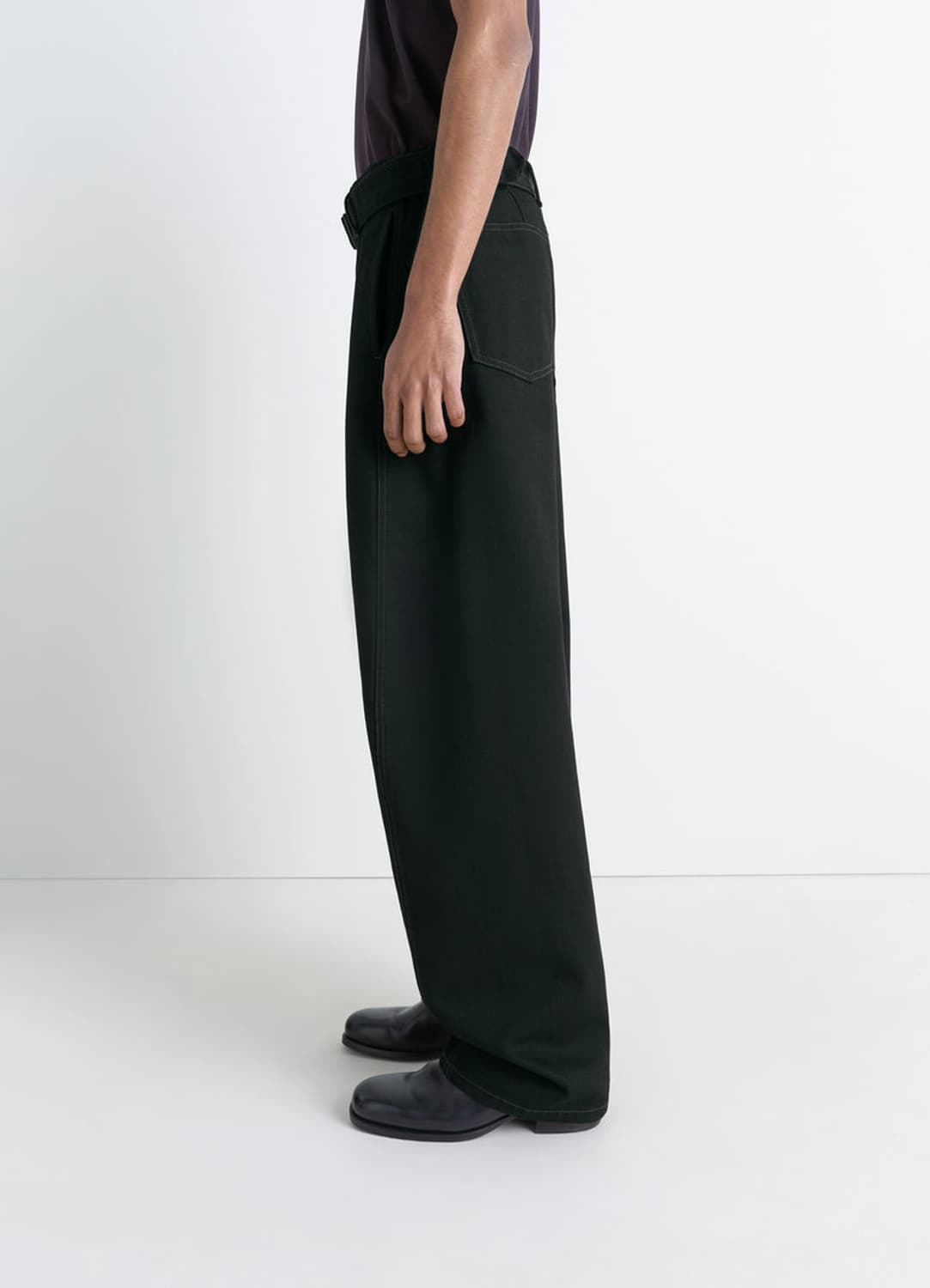 [S,M,L,XL]르메르 25ss 트위스트 벨트 팬츠/블랙 데님 상품이미지9