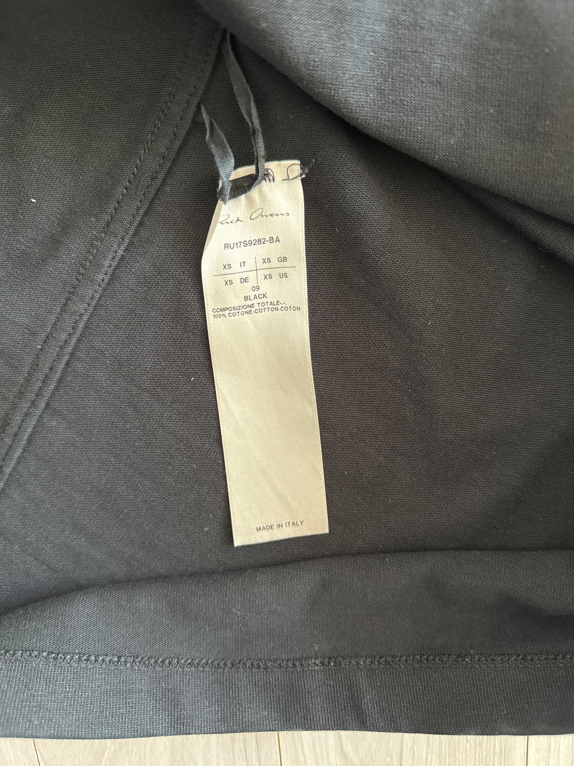 릭오웬스 크루넥 오버사이즈 티셔츠 상품이미지2