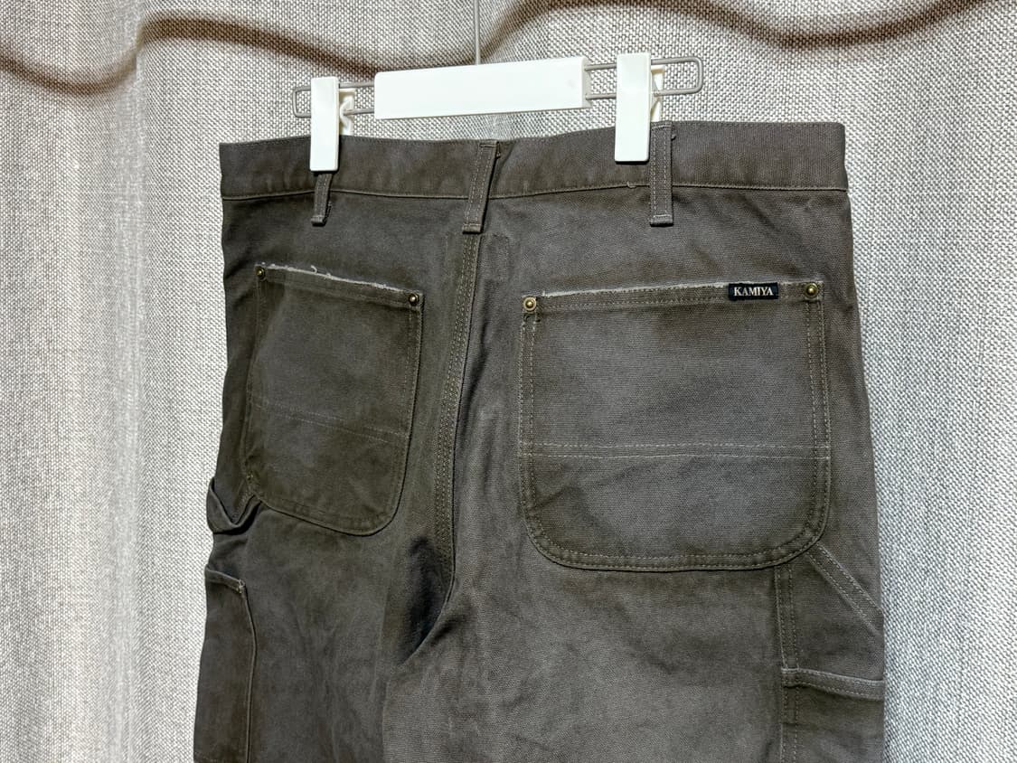 [S] 카미야 보로 덕 페인터 팬츠 그레이 더블니 상품이미지5