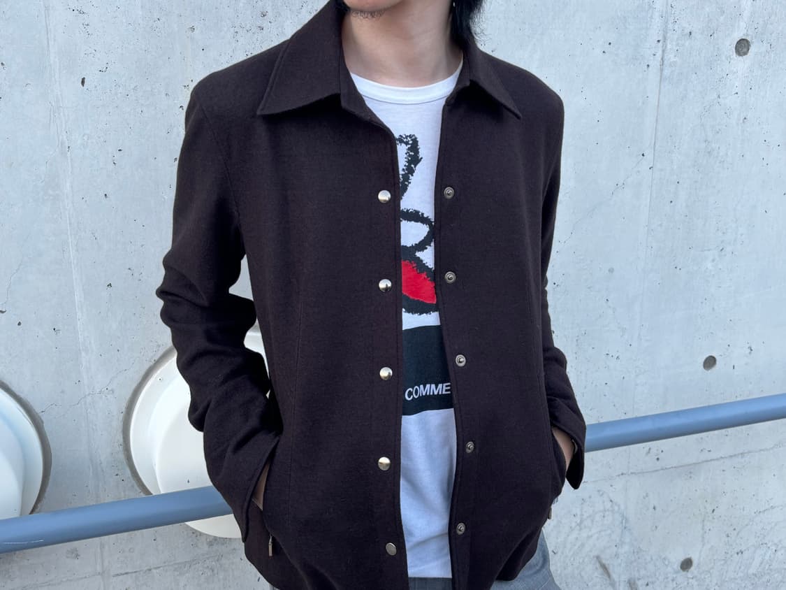 Japanese Black Button Jacket 상품이미지2